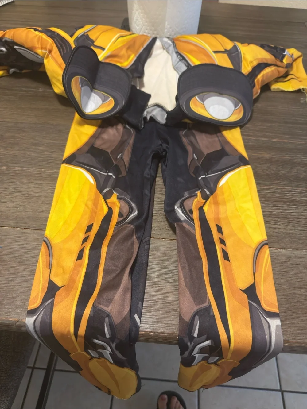 Transformers Authentic Kids Yellow Costume Top